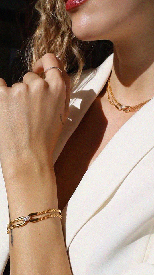 Stevie Bracelet Gold Vermeil