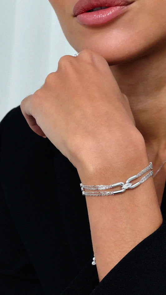 Stevie Bracelet Sterling Silver