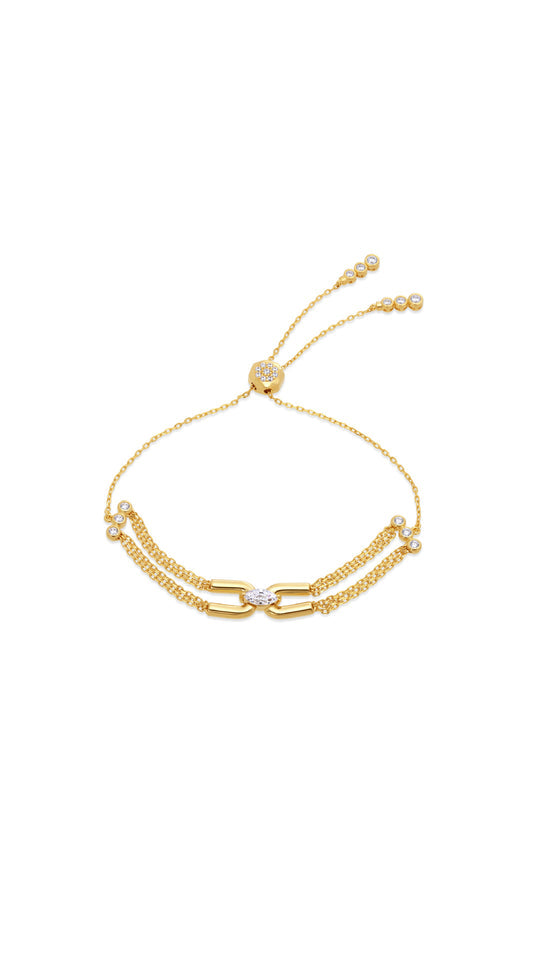 Stevie Bracelet Gold Vermeil