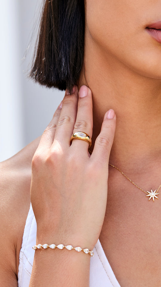 Tegan Bracelet Gold Vermeil