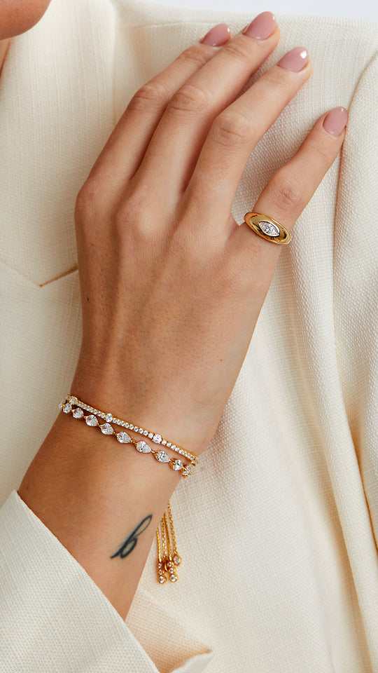 Tegan Bracelet Gold Vermeil