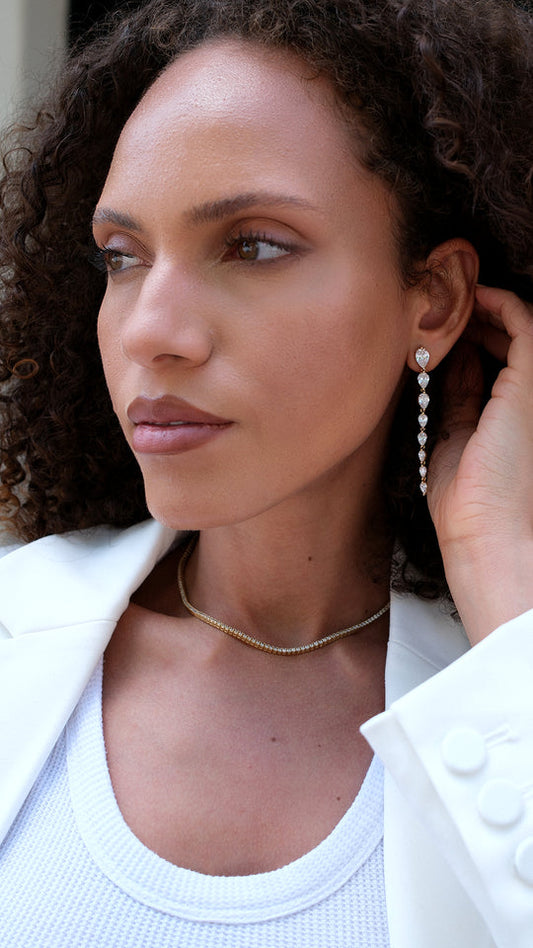 Tegan Earrings Gold Vermeil