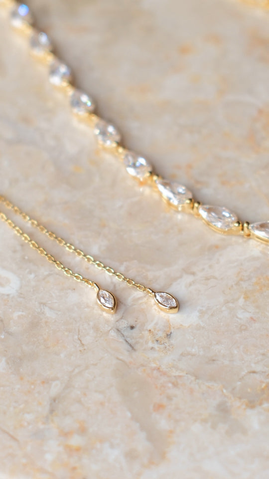 Tegan Necklace Gold Vermeil
