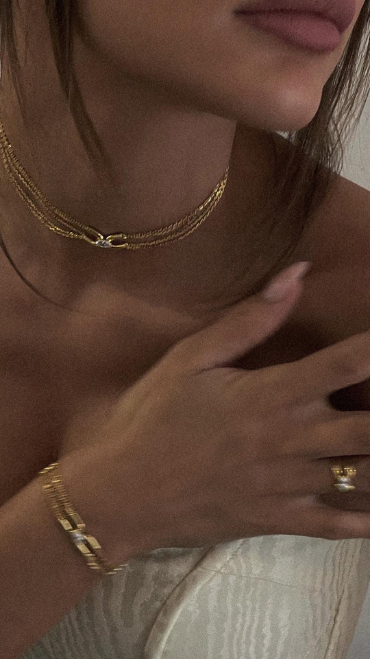 Cyndi Necklace Gold Vermeil