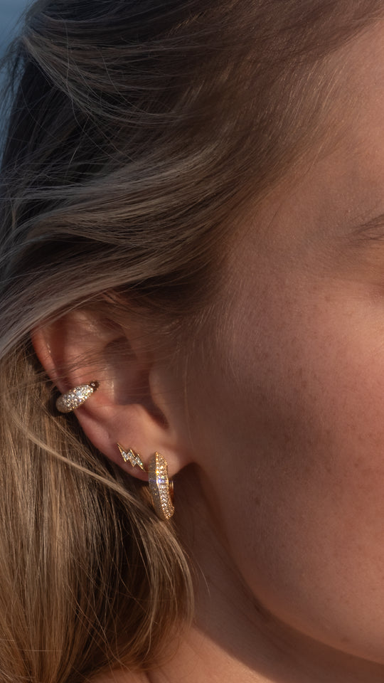 Walden Hoop Earrings Gold Vermeil