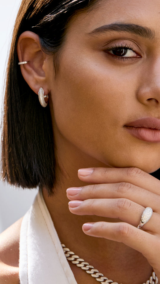 Walden Hoop Earrings Sterling Silver