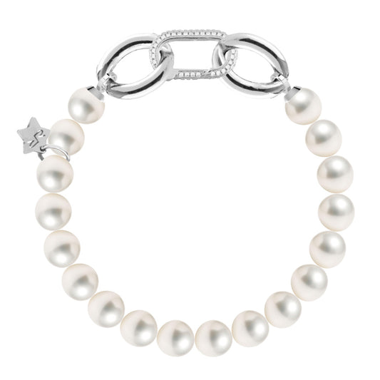 Diva bracelet in large pearls