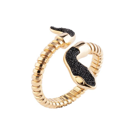 Jolie Diamond Powder Snake Ring - M
